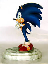 10th anniversary Sonic statue side