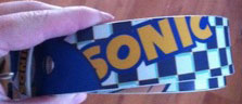 Sonic checkered name belt