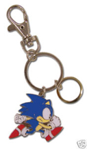 Classic Sonic run keychain