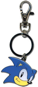 Classic Sonic head keychain