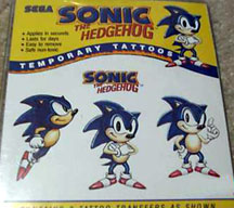 Temporary Tattoo Sonic the Hedgehog