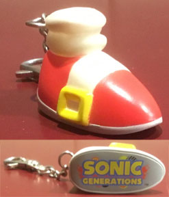 Sonic Generations shoe keychain