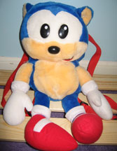 Sega World Sydney Sonic back pack plush