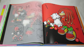 Sonic art book Knuckles page