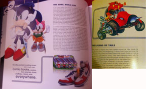 Sonic History book inside