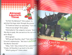 Sonic X book inside