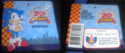 Winking sonic backpack packaging