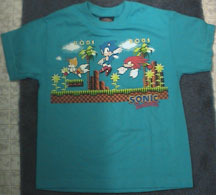 Green hill zone Sonic shirt