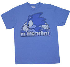 Old school all blue Sonic shirt