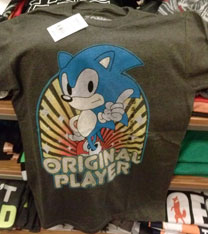 Sonic the Hedgehog original player shirt