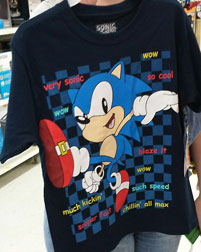 Sonic words shirt?