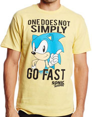 One does not simply go fast Sonic shirt