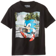 Skating palm tree Sonic shirt