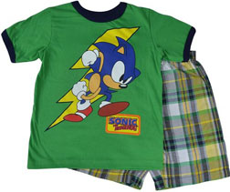 Toddler green Sonic shirt