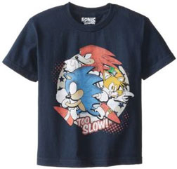 Too slow classic Sonic, Tails & Knuckles shirt