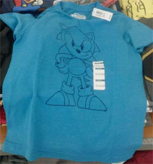 Blue old navy Sonic shirt