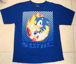 Flame Sonic blue shirt