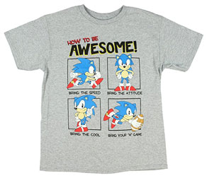 How to be awesome Sonic Bioworld tee