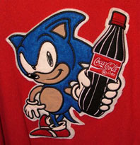 Sonic Coca Cola Jacket (close up)