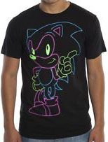 Neon line Classic Sonic shirt