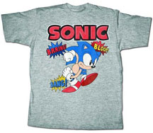 Grey classic Sonic tee