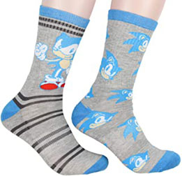 2 pack of BioWorld Sonic socks