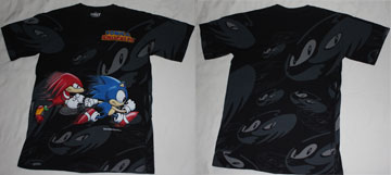 Black Sonic & Knuckles shirt