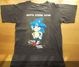 Charcoal gray gotta stride clyde Sonic shirt