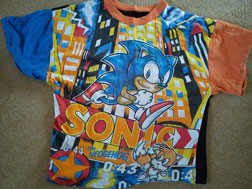 Retro orange Sonic shirt