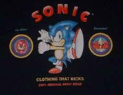 HWA Sonic shirt close up