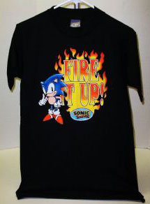 Sonic fire up shirt