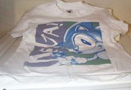 Sonic white fade shirt