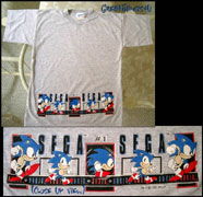 Sonic gray band tee