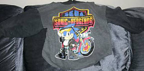 Sega Sonic the Hedgehog motorcycle jacket style long sleeve