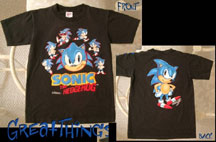 Sonic poses shirt