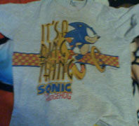 Ring thing Sonic shirt