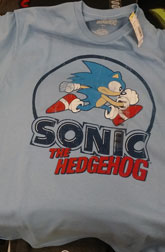 Classic Sonic old navy blue shirt