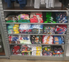 Old Navy Sonic shirts display