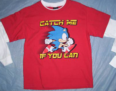 Classic Sonic catch me if you can long sleeve