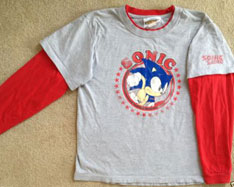 Red gray Sonic longsleeve