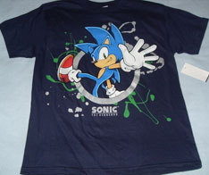 Silver ring jump Sonic shirt