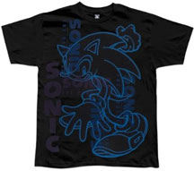 Sonic blue lines shirt