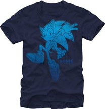 Blue fading Sonic shirt