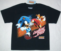 Lightening speed Sonic, Tails & Knuckles shirt