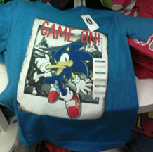 Game on Sonic the Hedgehog tee