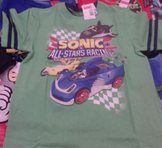 Green Sonic All stars racing transfomred shirt