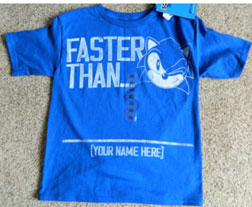 Faster Than Sonic shirt