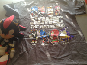 Sonic multiple characters tee, K-mart exclusive