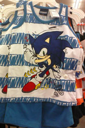 Modern Sonic tank top & shorts set