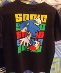 White Sonic characters tee